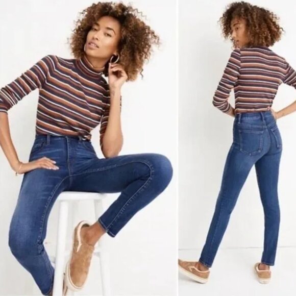 Madewell | 10" High-Rise Skinny Jeans in Tarren Wash | Size 26 - Picture 1 of 16